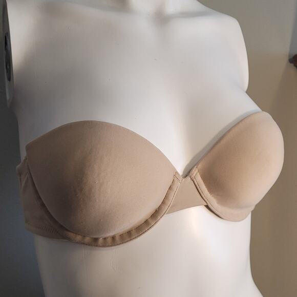 Maidenform 8250 Strapless Multiway Bra Size 34B Nude Convertible Underwire - Picture 5 of 10